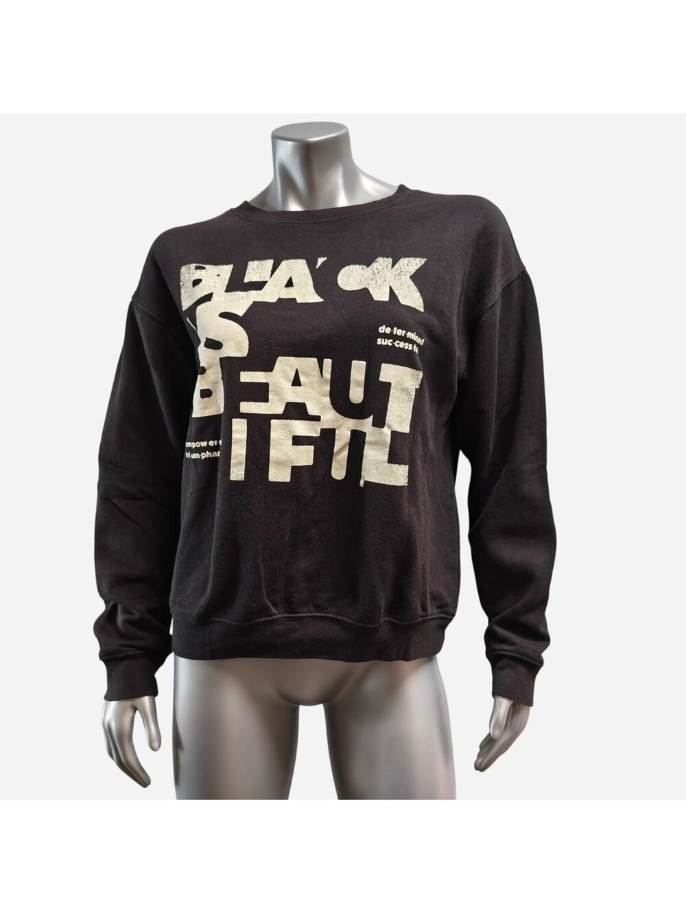 Fleurish Women's Black is beautiful Sweatshirt